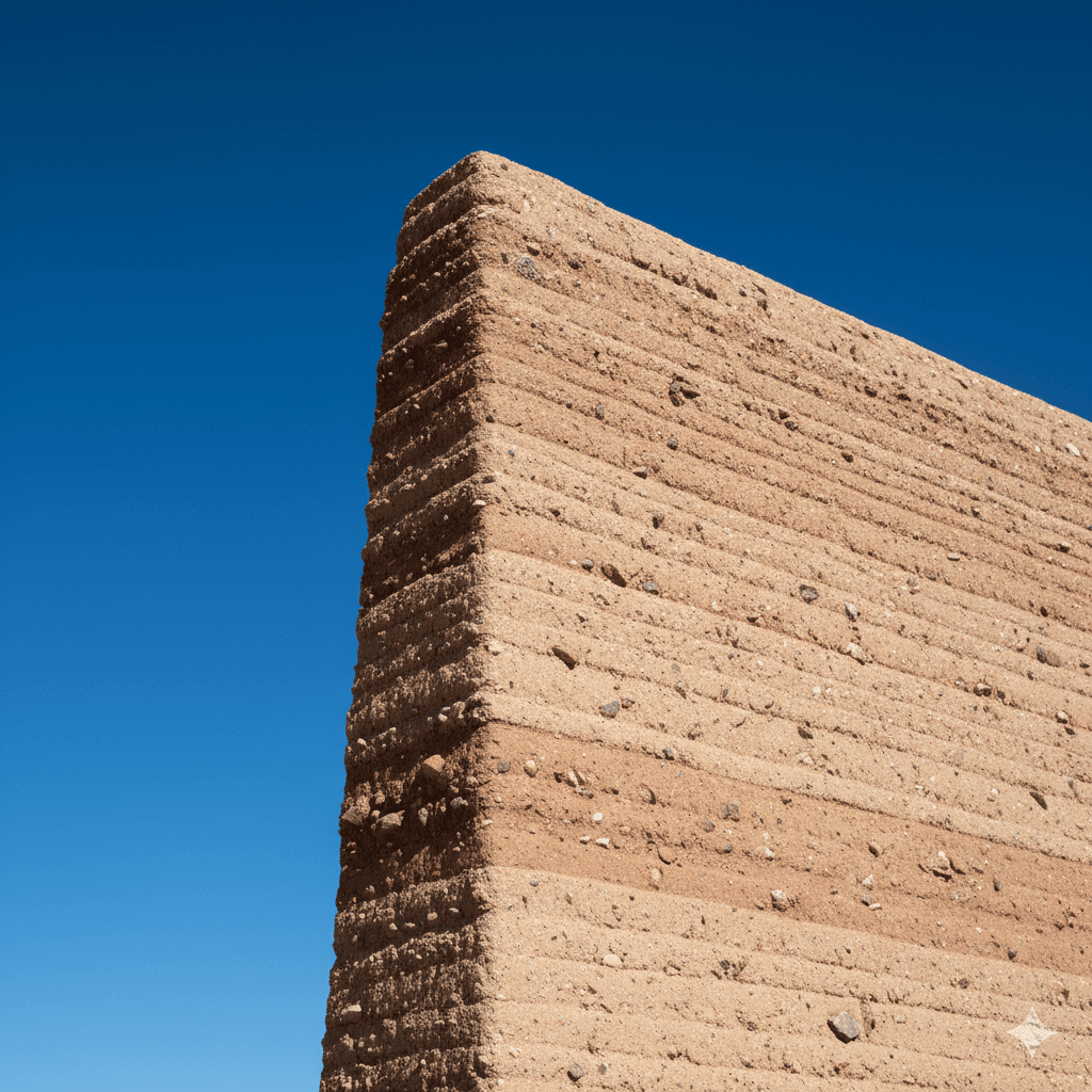 Rammed earth texture