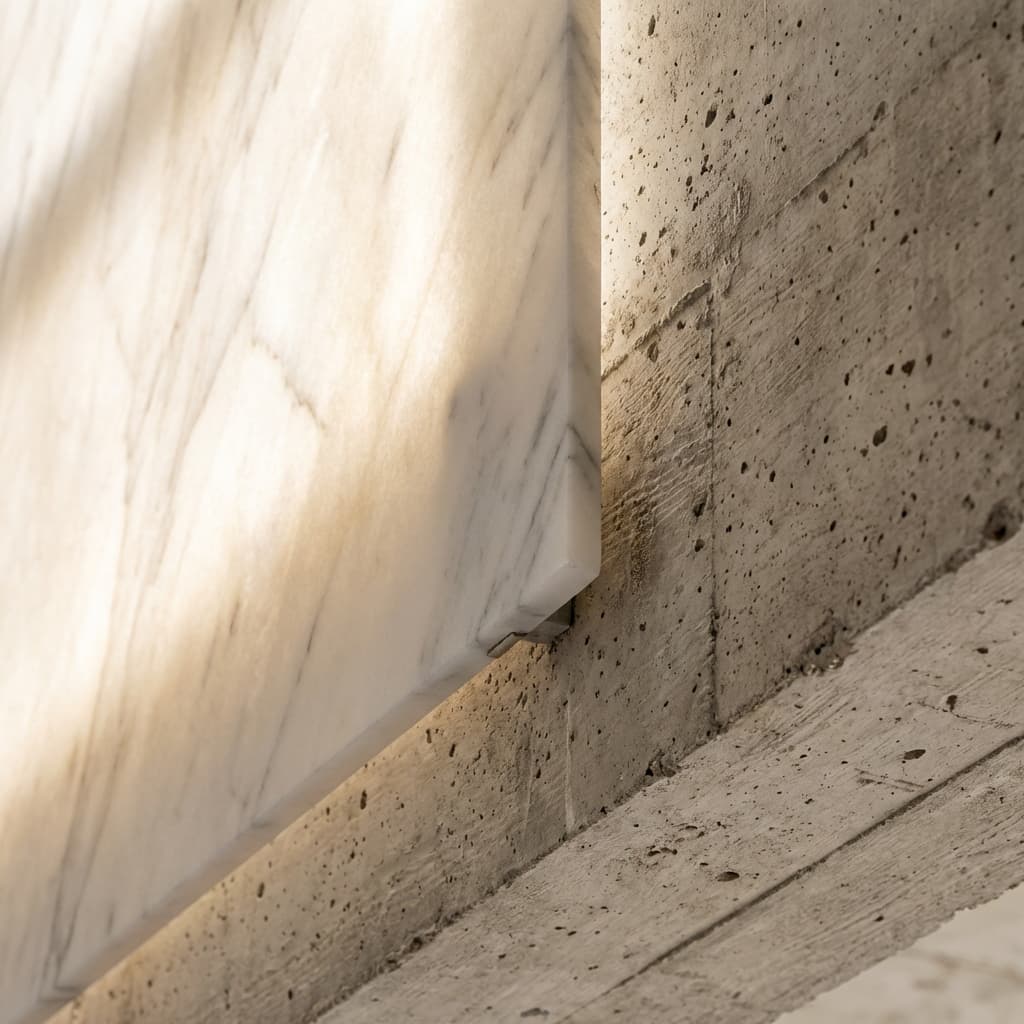 Marble and concrete detail
