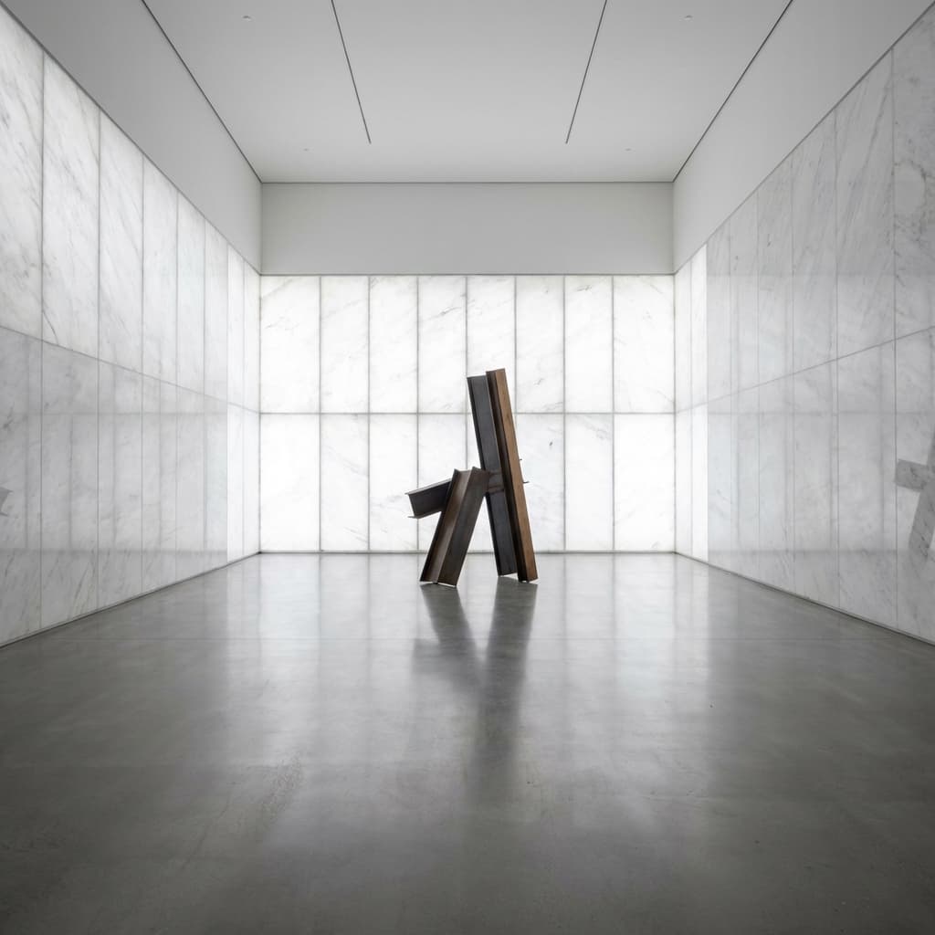 Gallery interior with diffuse light